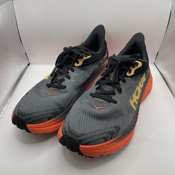 Hoka One One Challenger ATR 7 Men's 10.5 D Trail Running Shoes Castlerock Flame